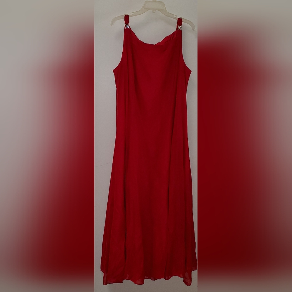 Beautiful red formal occasion maxi gown